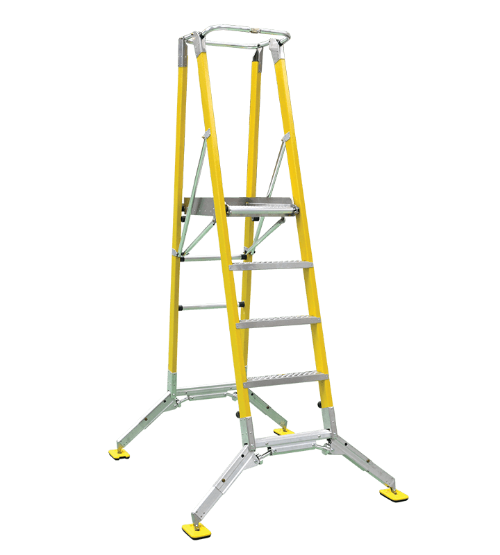 Higher stability all terrain step platform