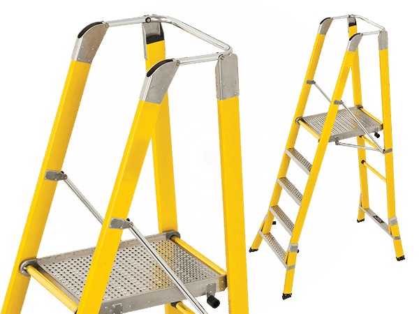 CorrosionMaster 550mm Step Platform Ladder